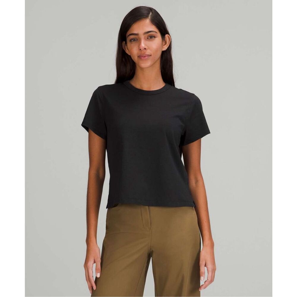 Womens Lululemon Classic-Fit Cotton-Blend T-Shirt